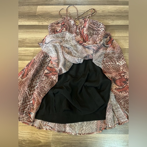 NWOT W118 by Walter Baker Daphine Dress Snake Print Red SZ XS - Picture 7 of 14